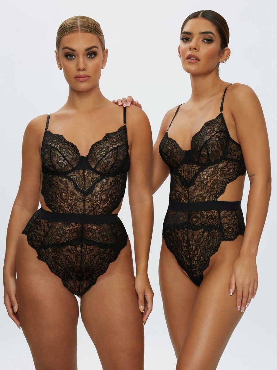 Clothing * | Ann Summers Exquisite Gifts Bodywear Hold Me Tight Body Black