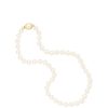 Accessories * | Jon Richard Fashionable And Gold 8Mm 16 Oval Pearl Clasp Necklace Cream