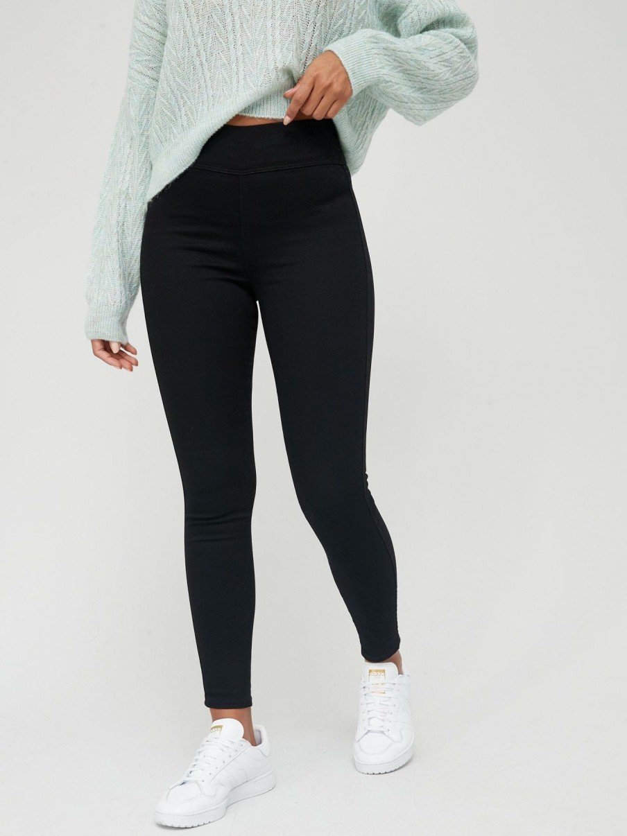 Clothing * | Everyday Discount Sale High Waist Jegging Black