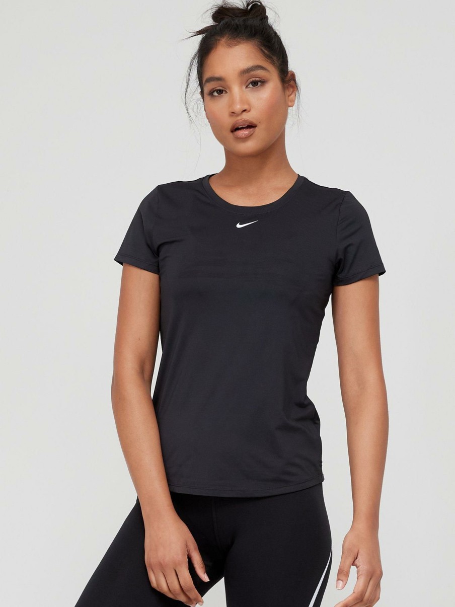 Clothing * | Nike Official The One Dri-Fit Slim Fit T-Shirt Black