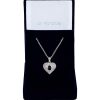 Accessories * | Jon Richard Online Discount Plate And Blue Cubic Zirconia Heart Pendant Silver