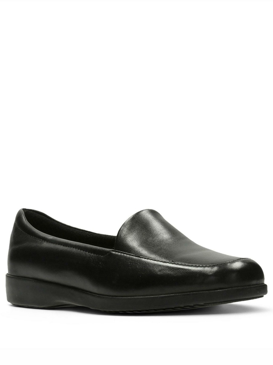 Shoes * | Clarks Special Style Georgia Flat Shoe Black