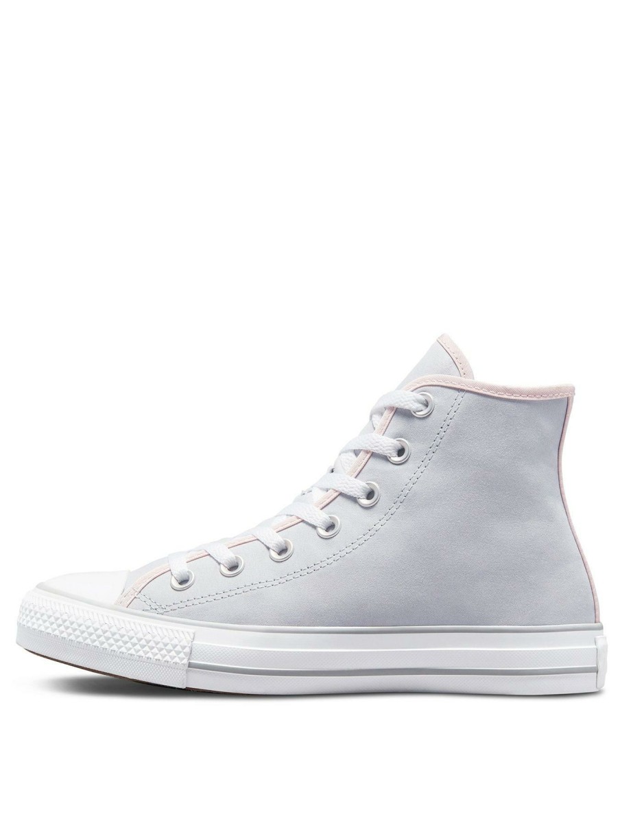 Shoes * | Converse Special Style Chuck Taylor All Star Millennium Glam Hi Tops Grey/Pink