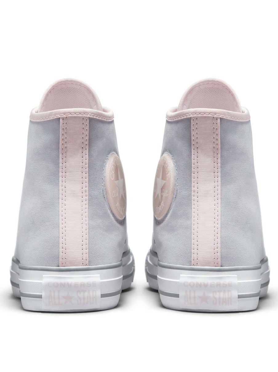 Shoes * | Converse Special Style Chuck Taylor All Star Millennium Glam Hi Tops Grey/Pink