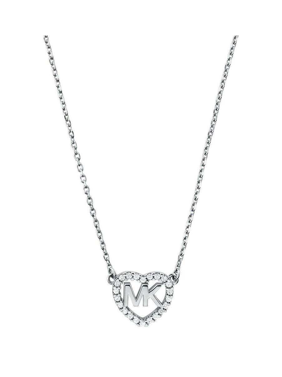 Accessories * | Michael Kors Limited Edition Love Sterling Silver Ladies Necklace