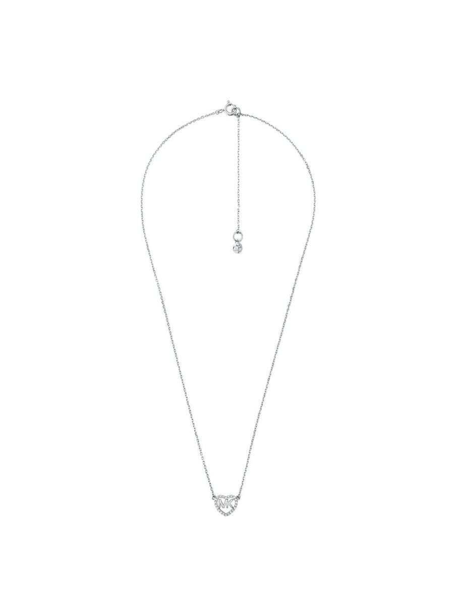 Accessories * | Michael Kors Limited Edition Love Sterling Silver Ladies Necklace