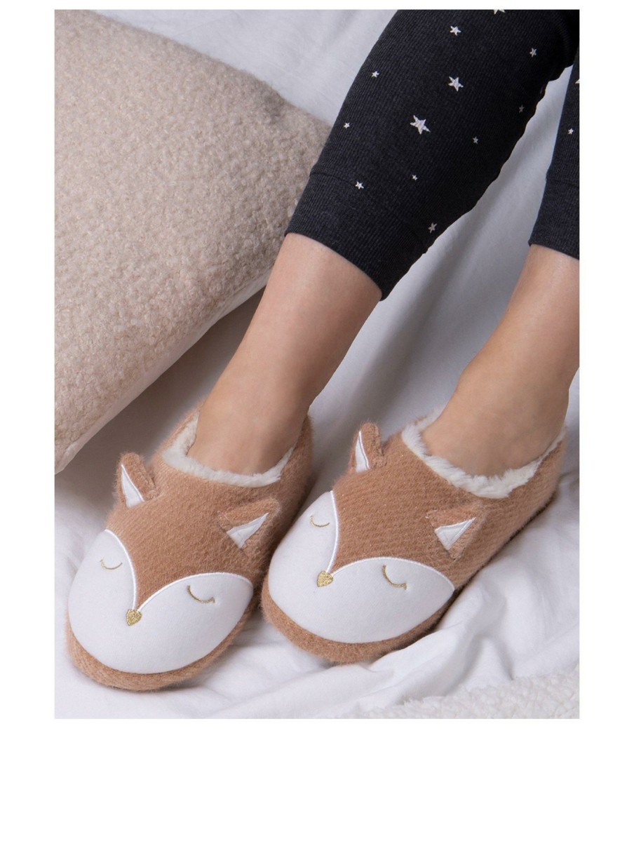 Clothing * | Totes Discounts Novelty Slippers Fox