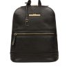 Accessories * | Pure Luxuries London Cheaper Pure Luxuries Elland Leather Backpack Black