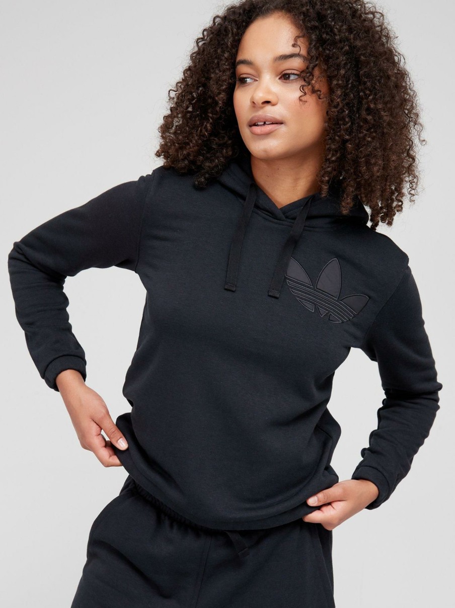 Clothing * | Adidas Originals Online Discount Forrest Femme Hoodie Black