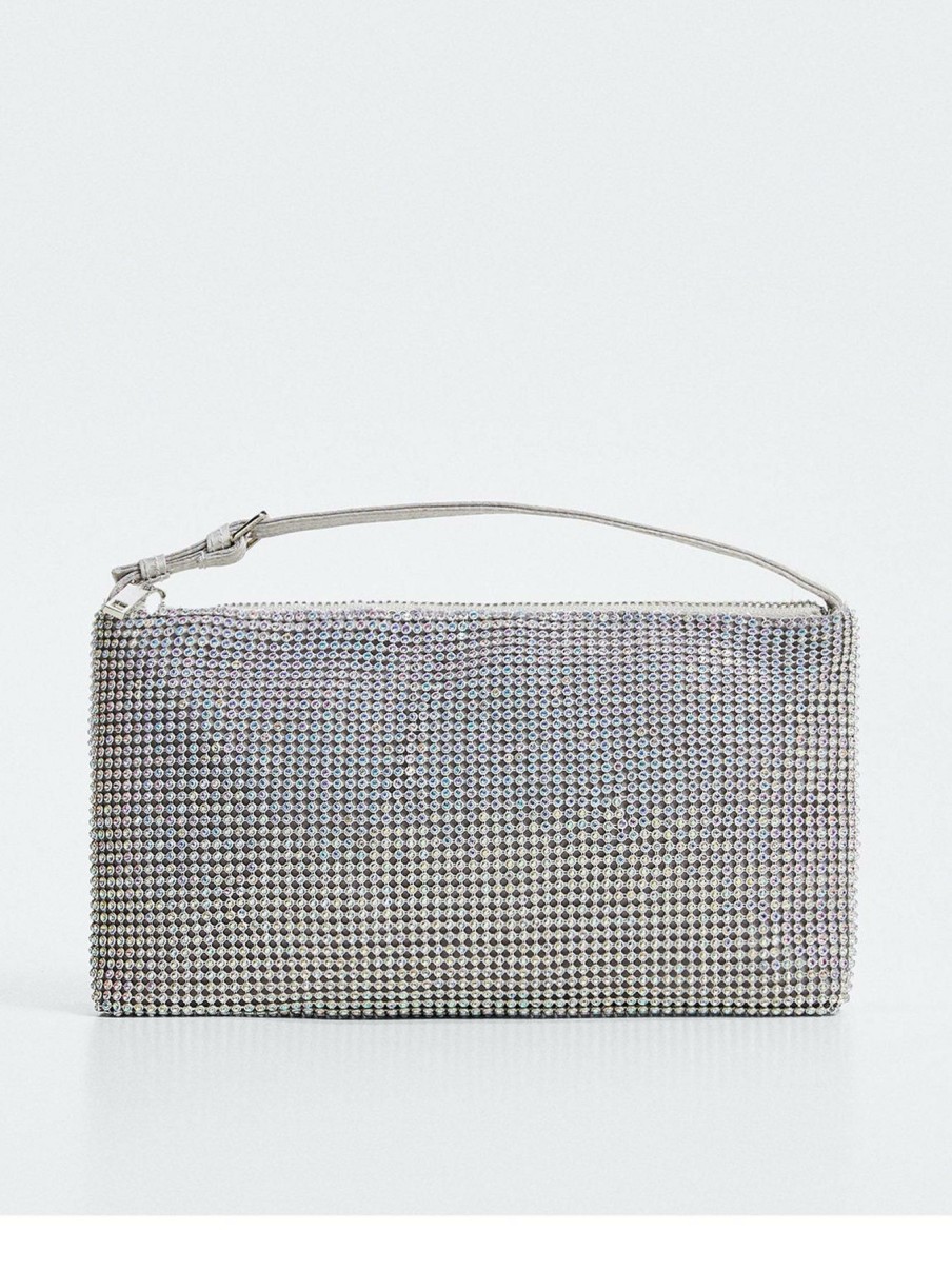 Accessories * | Online Mango Chain Bag Silver