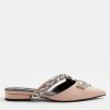 Shoes * | River Island Special Style Embellished Backless Shoe Pink