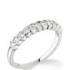 Accessories * | Love Diamond Online 9Ct White Gold 0.50Ct Diamond Eternity Ring