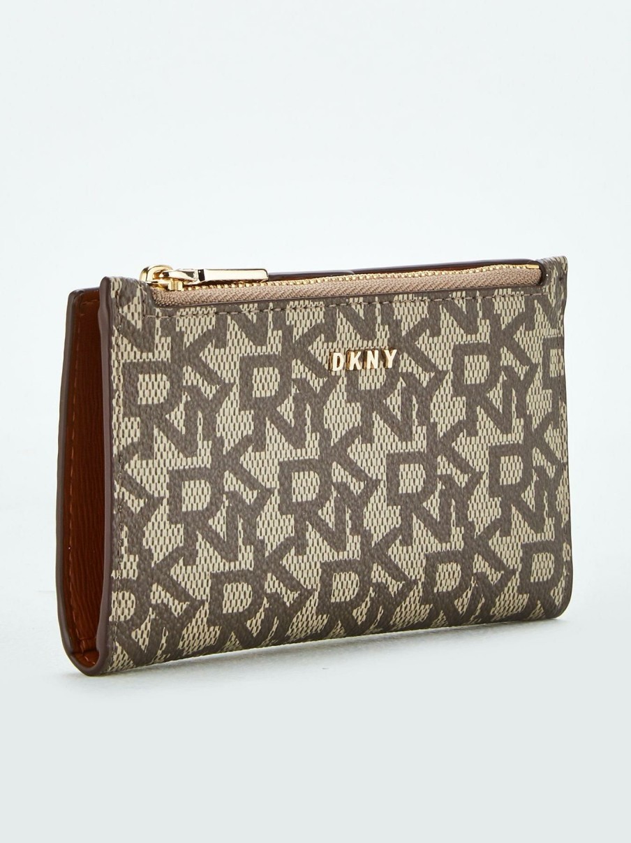 Accessories * | Dkny Exquisite Gifts Bryant Bi-Fold Card Holder Beige