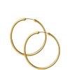 Accessories * | Love Outlet Sale 9Ct Rolled 45Mm Large Hoop Earrings Gold