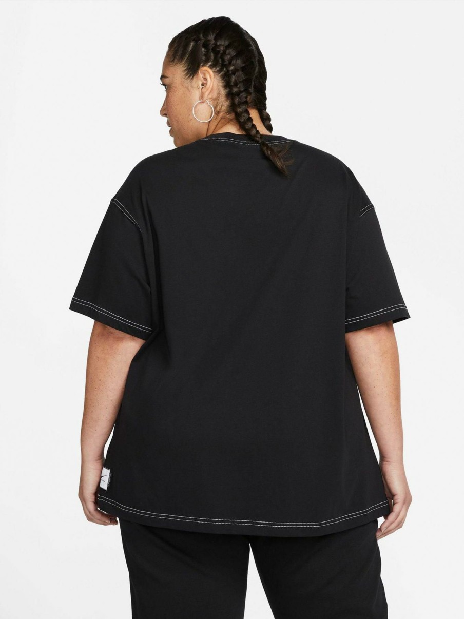 Clothing * | Nike Limited Edition Swoosh Short Sleeve Tee (Curve) Black