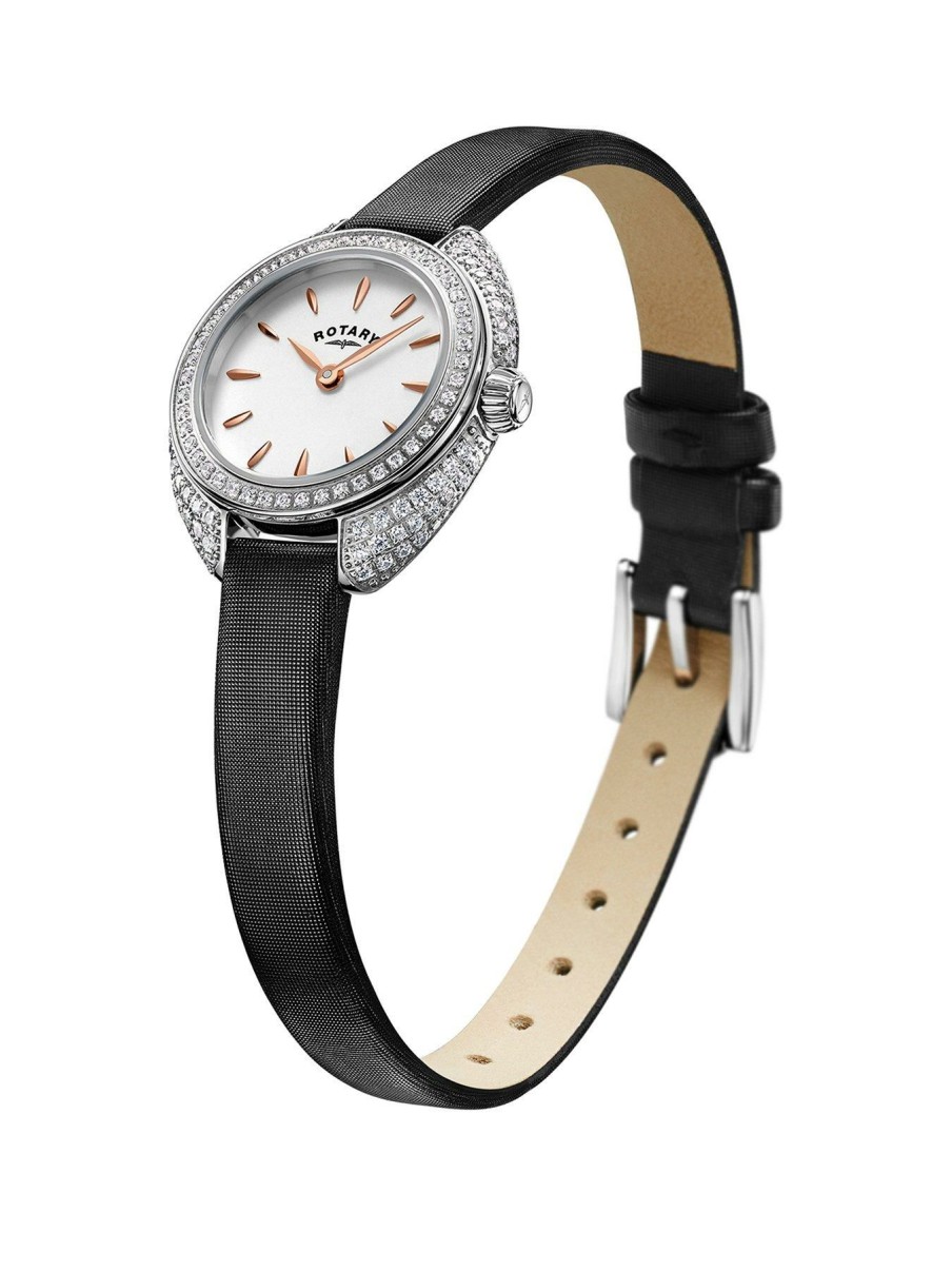 Accessories * | Rotary Official Petite Ladies Watch Black