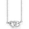 Accessories * | Thomas Sabo Online Sterling Silver Cubic Zirconia Together Forever Heart Link Necklace One Colour