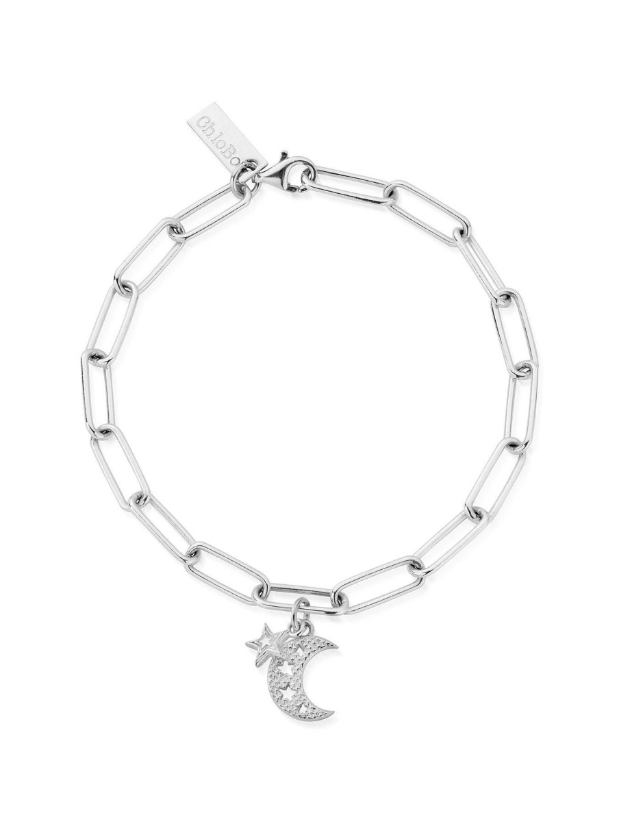 Accessories * | Chlobo Opening Sales Link Chain Hope And Guidance Bracelet Silver