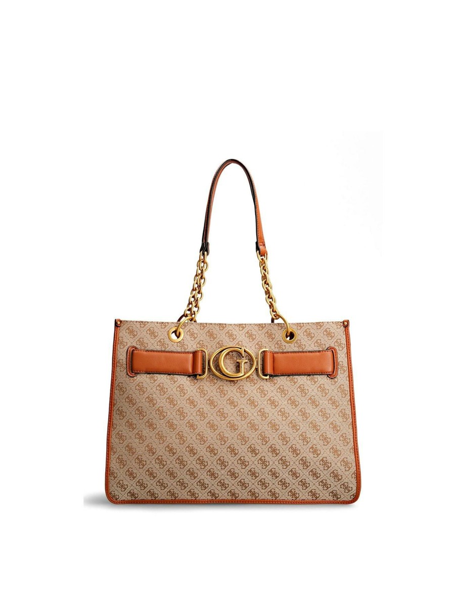 Accessories * | Guess Limited Edition Aviana Tote Brown