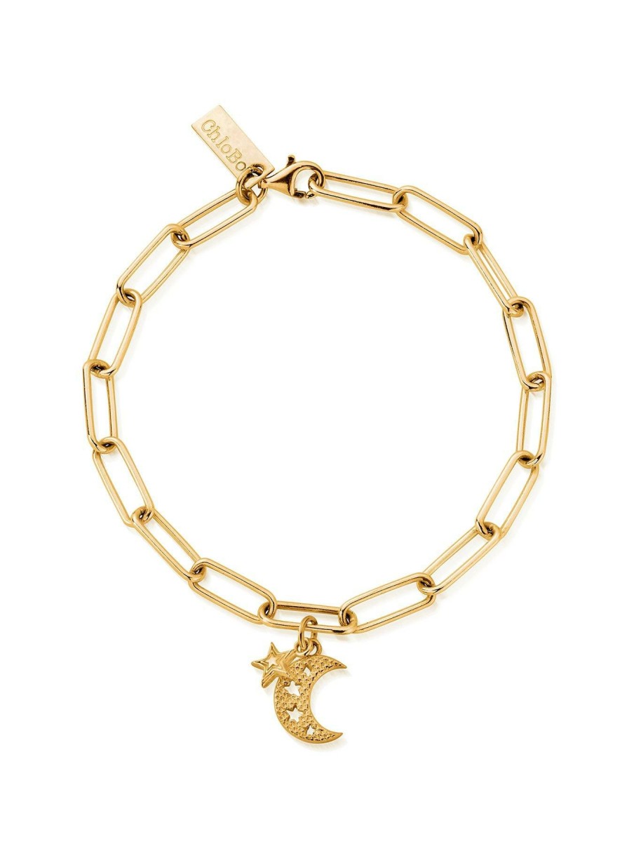 Accessories * | Chlobo Cheaper Link Chain Hope And Guidance Bracelet Gold