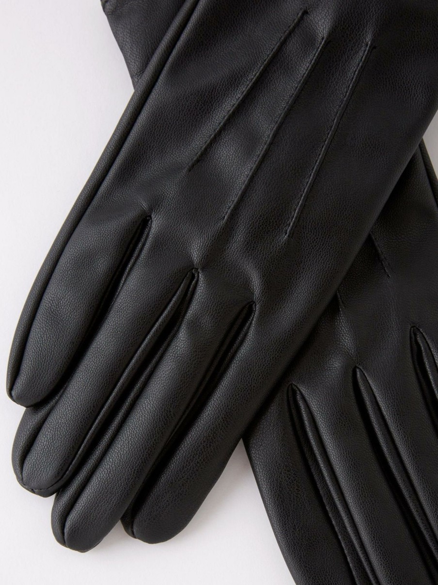 Accessories * | Pieces Best Choice Cellie Smart Gloves Black