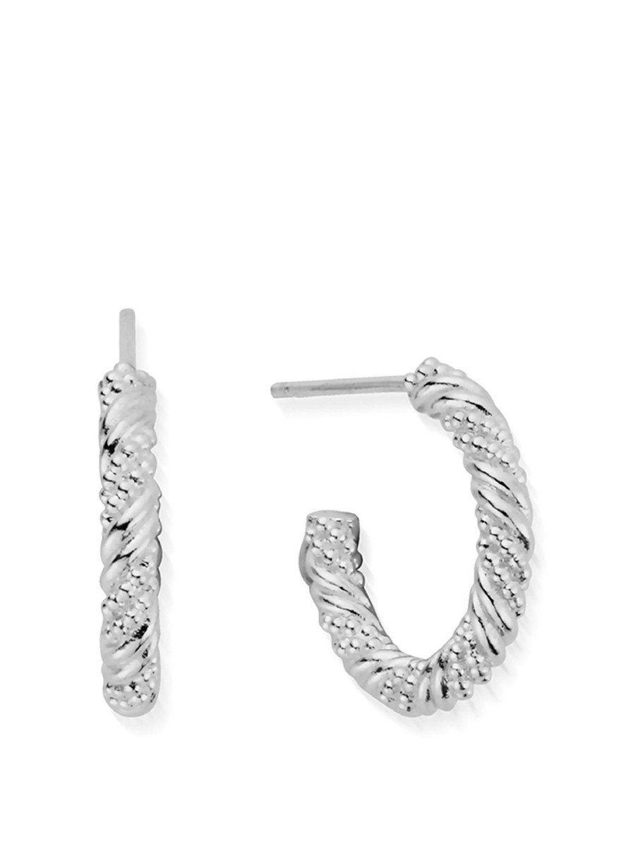 Accessories * | Chlobo Original Entwined Passion 925 Sterling Silver Hoop Earrings One Colour