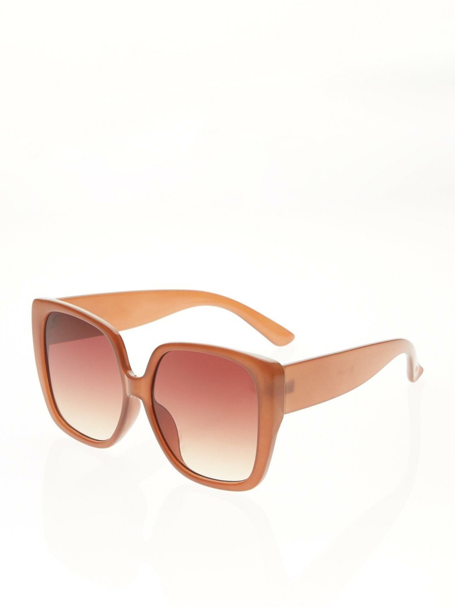 Accessories * | V By Very Discount Sale Oversized Sunglasses Dusky Pink