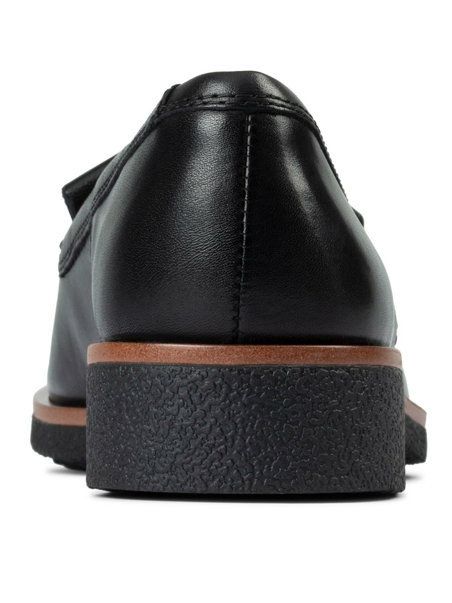 Shoes * | Clarks Online Discount Griffin Kilt Shoes Black Leather