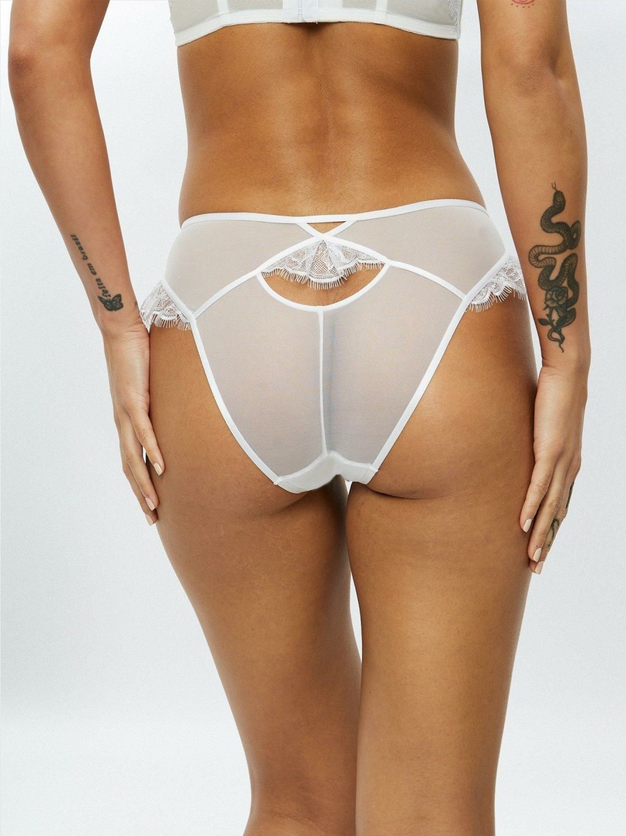 Clothing * | Ann Summers Limited Edition Knickers The Duchess Desire Brazilian White