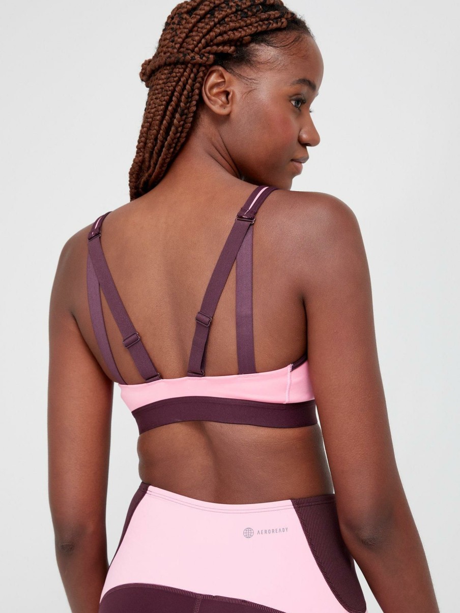 Clothing * | Adidas Best Choice Tlrd Move High Support Bra Pink/Black