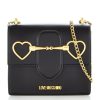 Accessories * | Love Moschino Discount Sale Heart Bit Cross-Body Bag Black