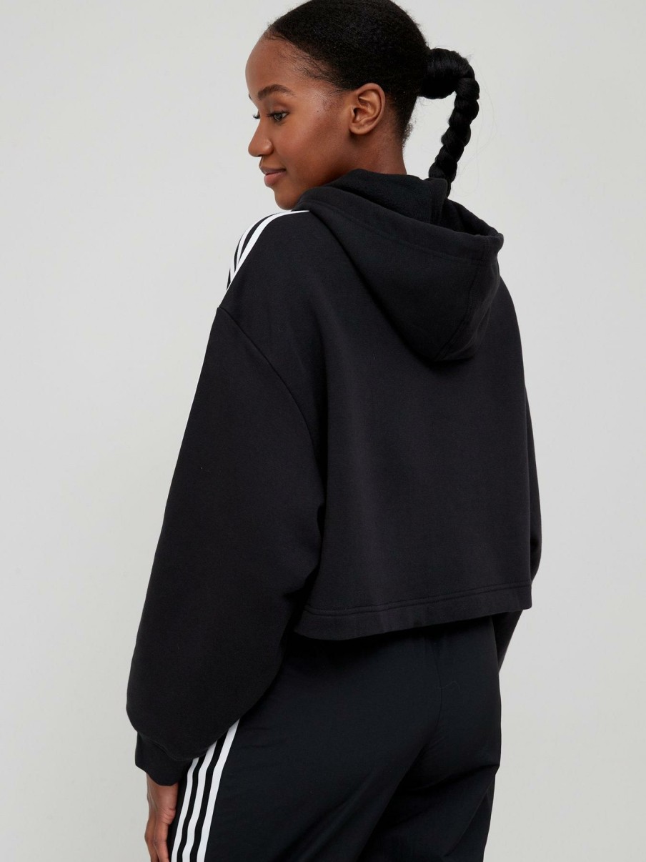 Clothing * | Adidas Originals Online Discount Short Hoodie Black