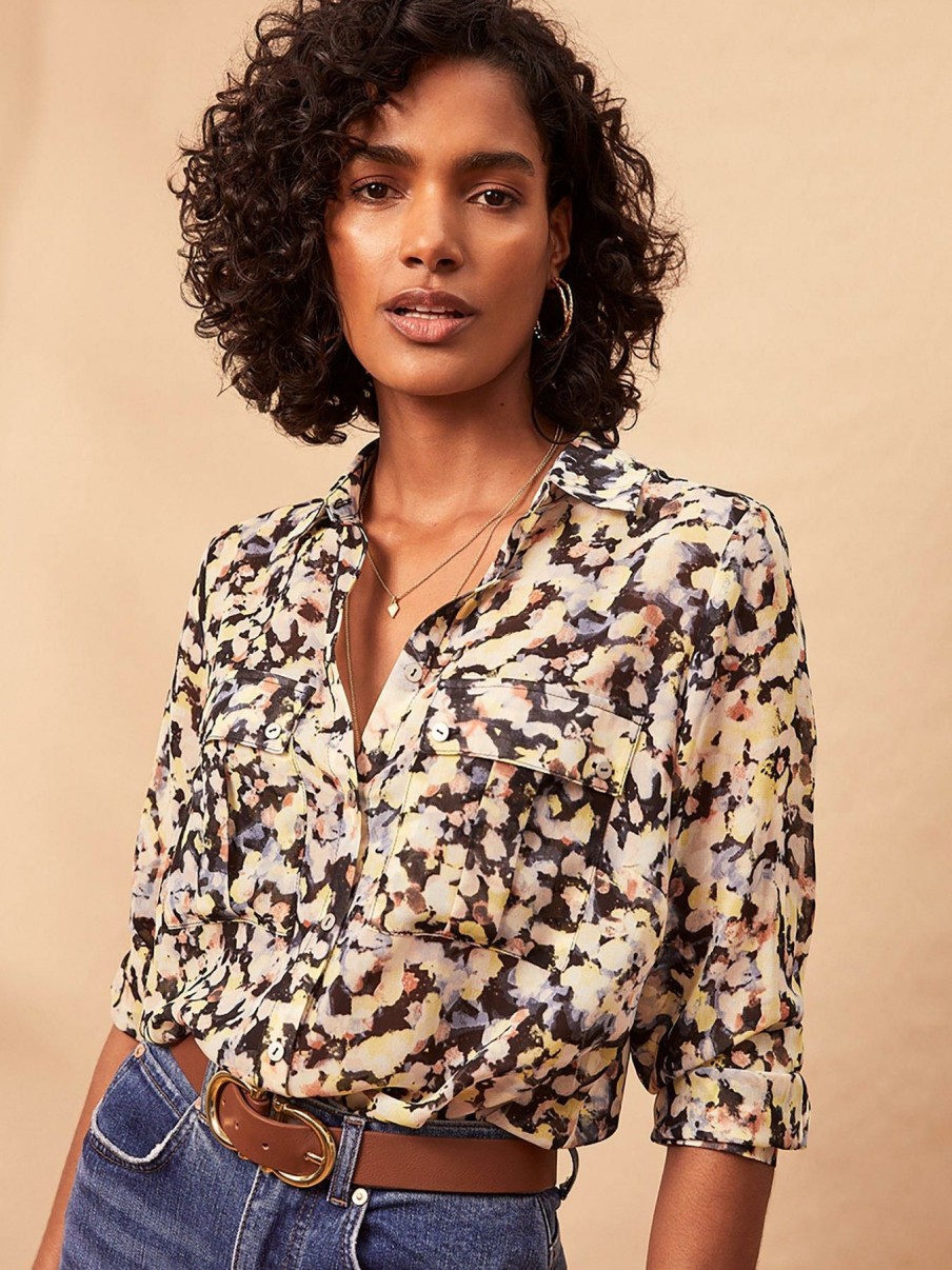 Clothing * | Mint Velvet Official Jenna Floral Print Shirt