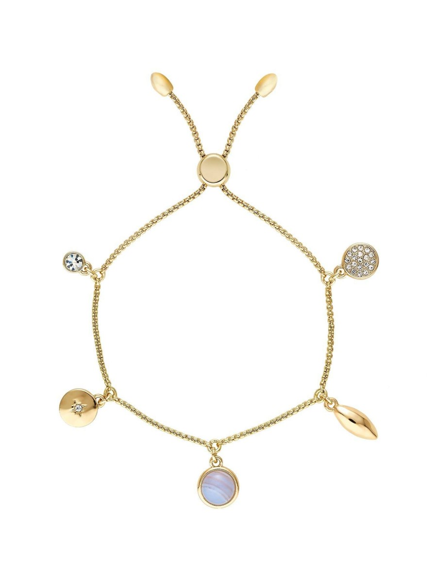 Accessories * | Buckley London Official Eyre Charm Bracelet Gold