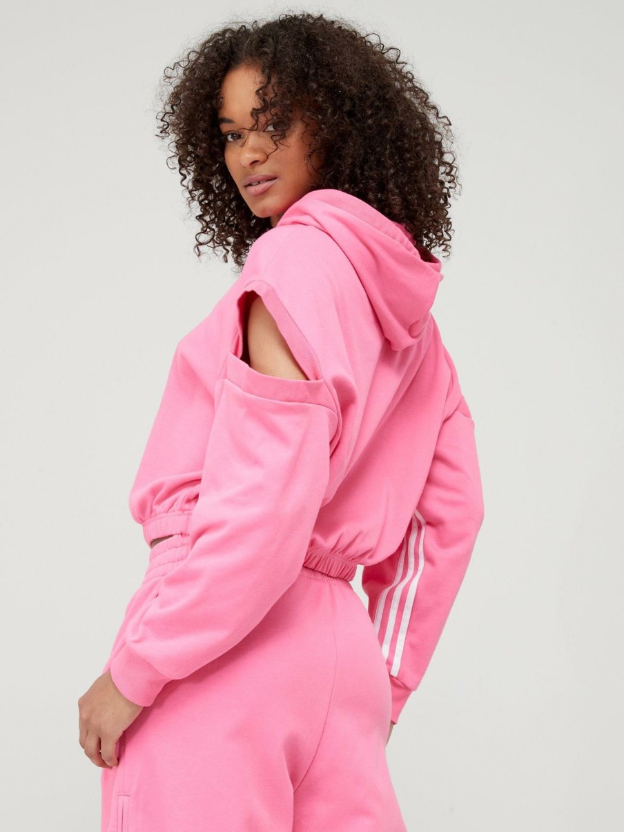 Clothing * | Adidas Fashionable Hyperglam Hoodie Sweat Top Pink