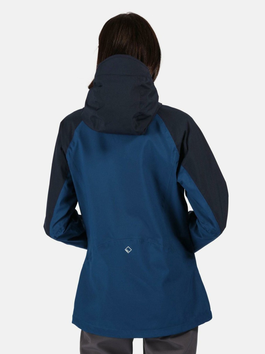 Clothing * | Regatta Discount Birchdale Waterproof Shell Jacket Blue/Navy