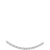 Accessories * | Love Gold Opening Sales 9Ct Adjustable Curb Chain Necklace White Gold