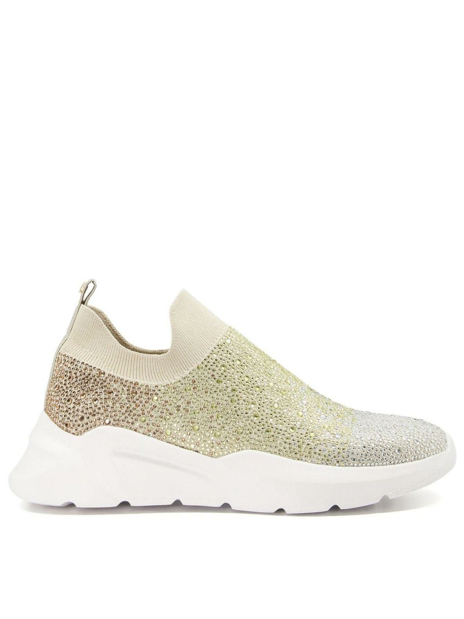 Shoes * | Dune London Premium Elixir Hot Fix Embellished Knit Sport Shoe