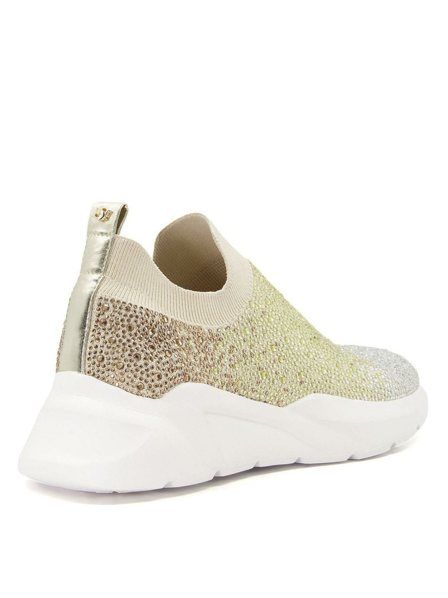 Shoes * | Dune London Premium Elixir Hot Fix Embellished Knit Sport Shoe