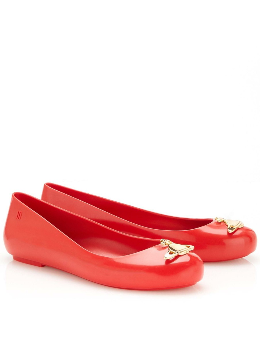 Shoes * | Melissa Fashionable Space Love Ballet Pumps Red