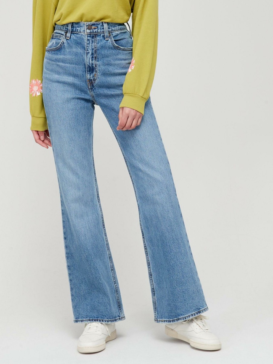 Clothing * | Levi'S Discount Sale 70'S High Rise Flared Jeans Blue