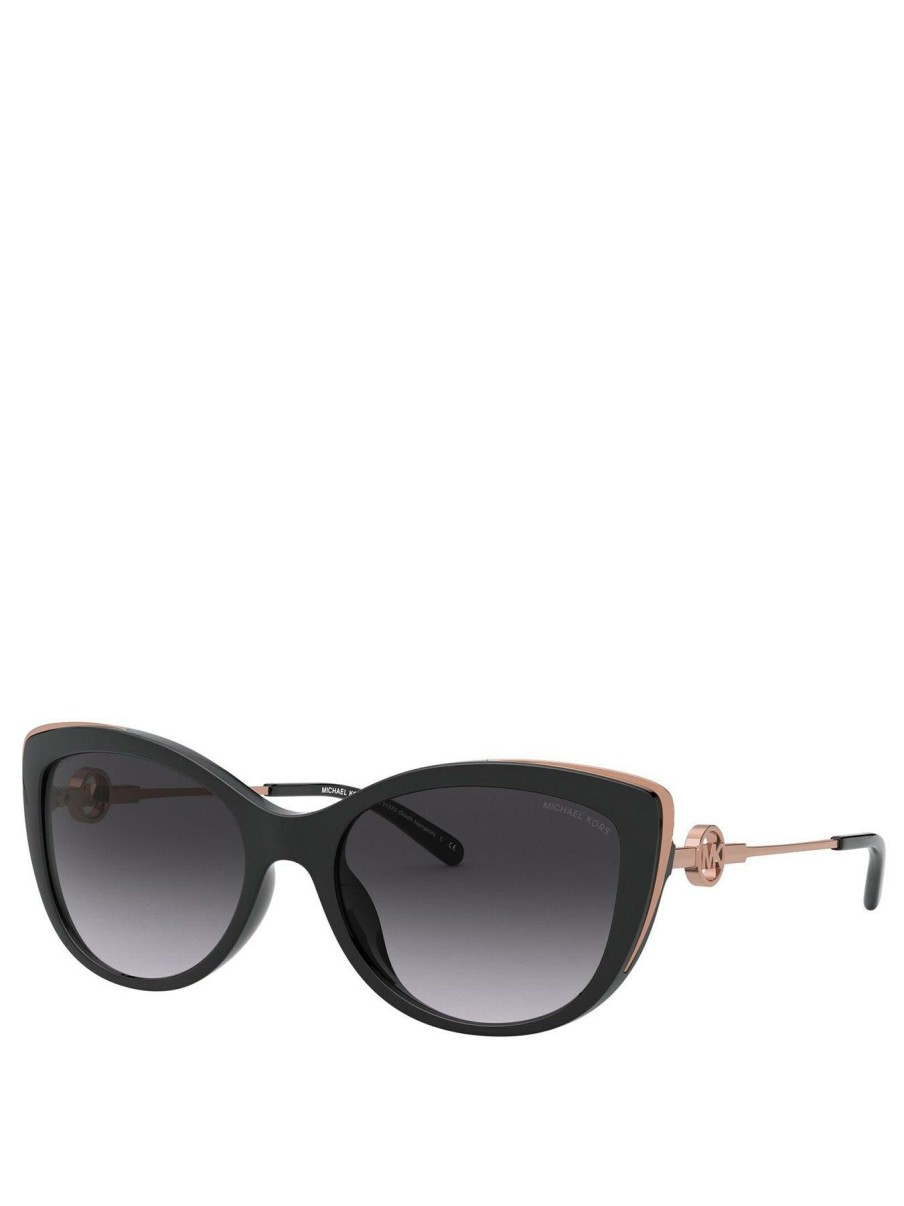 Accessories * | Michael Kors Limited Edition Cateye Sunglasses Black