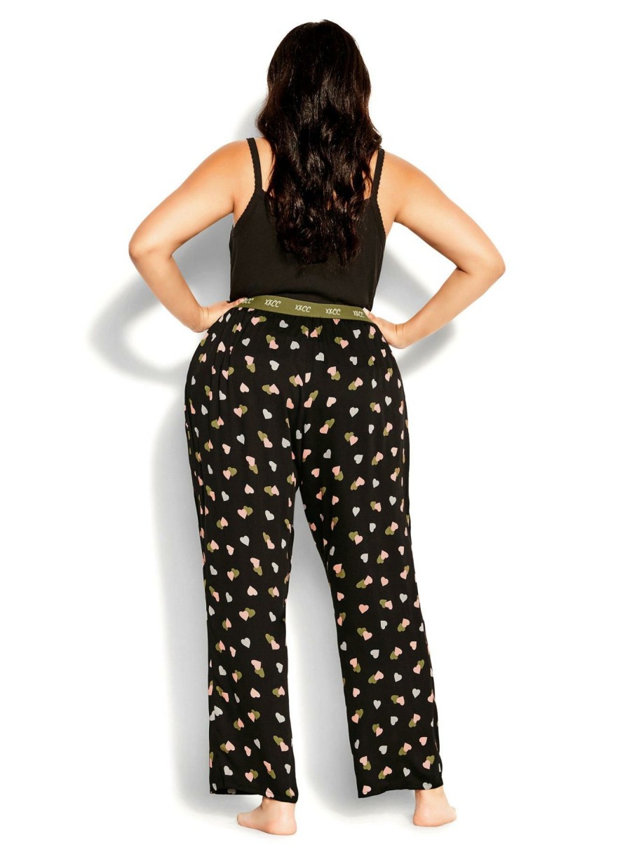 Clothing * | City Chic Official Sweet Dreams Pant Black