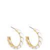 Accessories * | Lipsy Discount Store Chain Wrapped Enamel Earring Gold